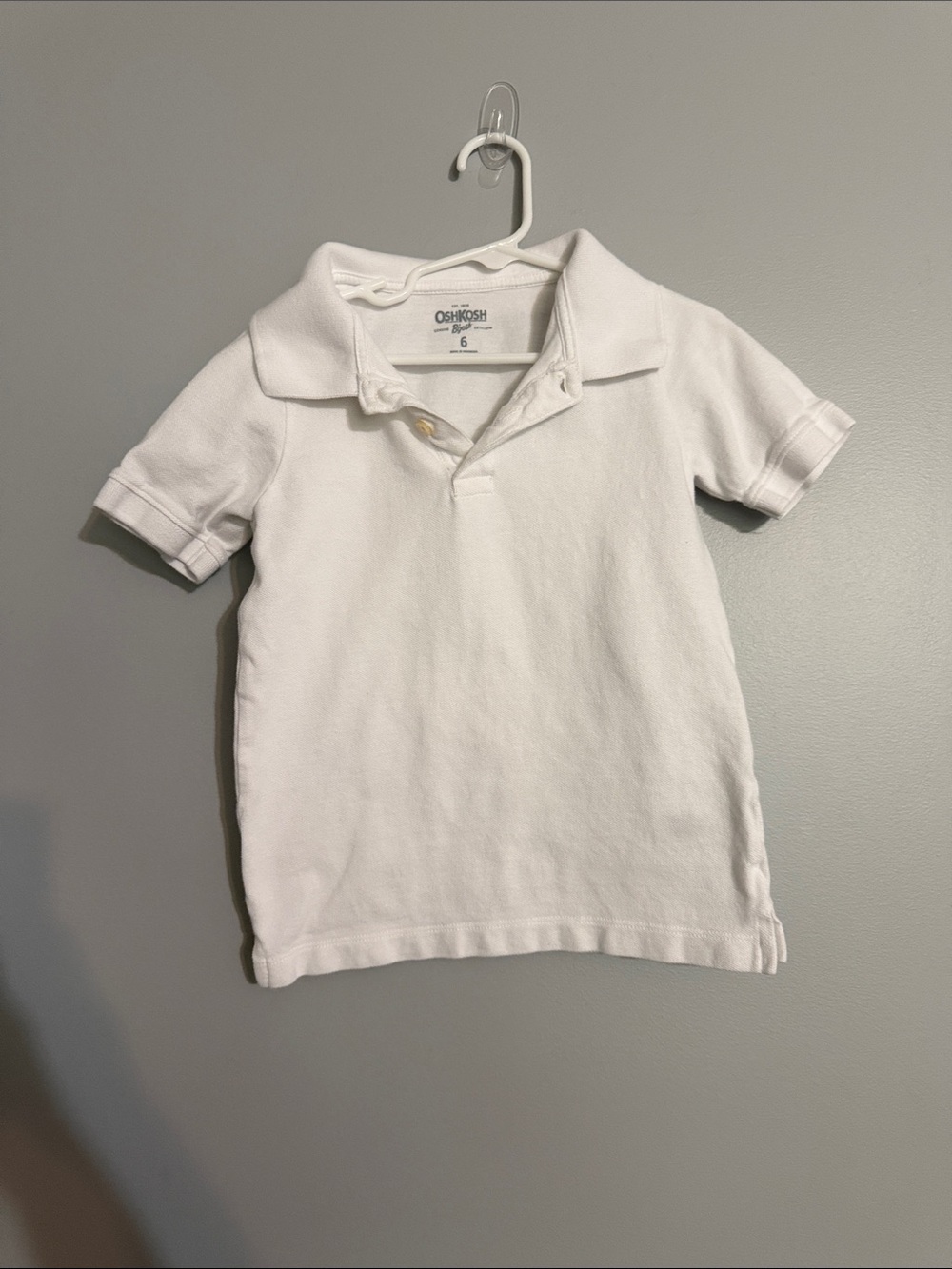 OshKosh B'gosh Kids White Short-Sleeve Polo